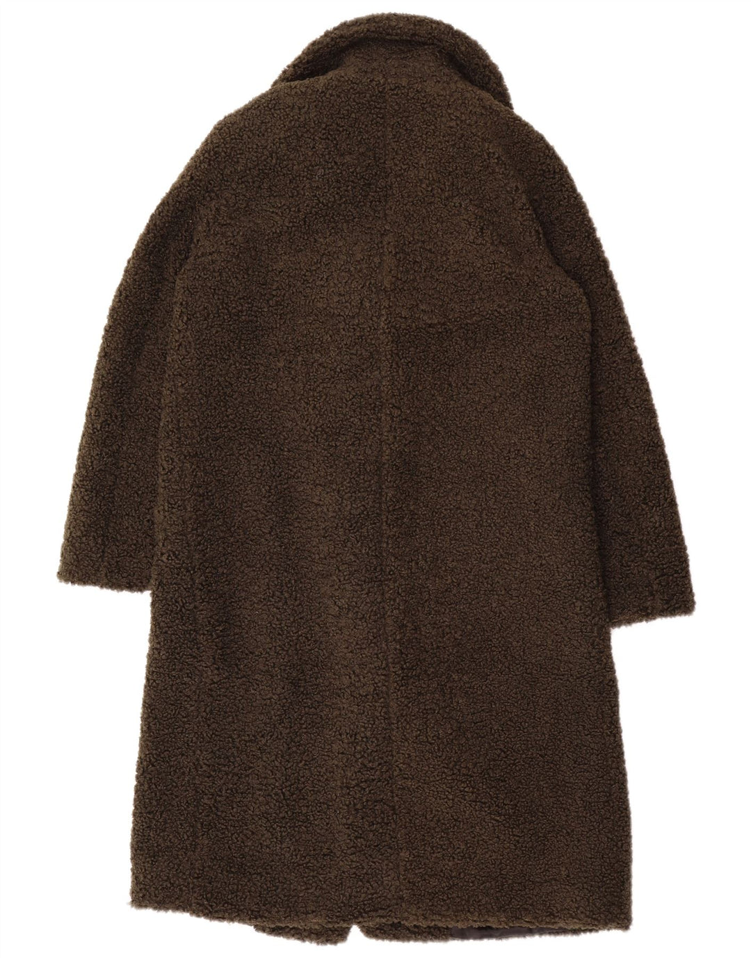 Zara Mujer Teddy Bear Abrigo Reino Unido 46 Grande Caqui