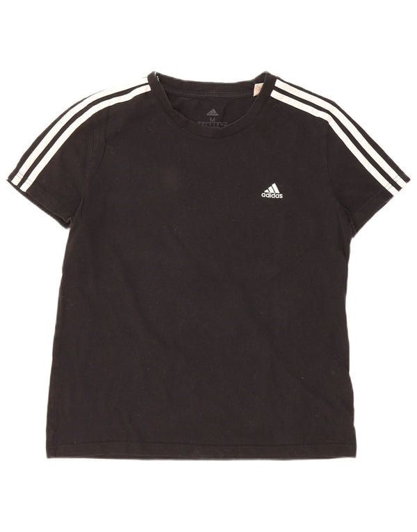 Adidas Camiseta Mujer Top UK 12/14 Medium Negro Algodón