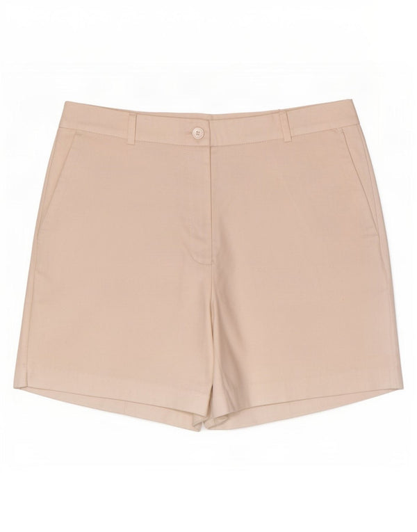 Zara Mujer Pantalones Cortos Chinos De Cintura Alta Grande W30 Blanco