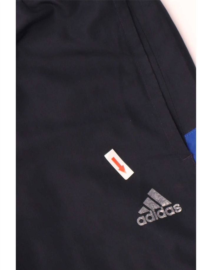 Adidas Hombre Pantalones De Chándal Pequeño Azul Marino Colorblock Poliéster