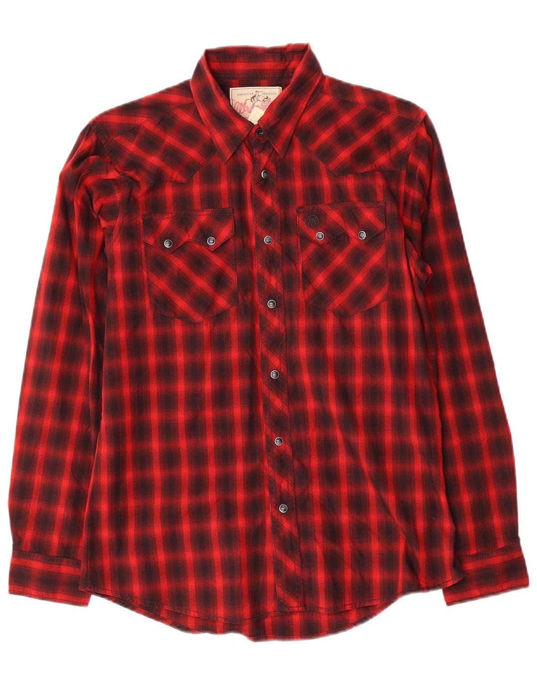WRANGLER Camisa Niño 14-15 Años XL Cuadros Rojo Algodón