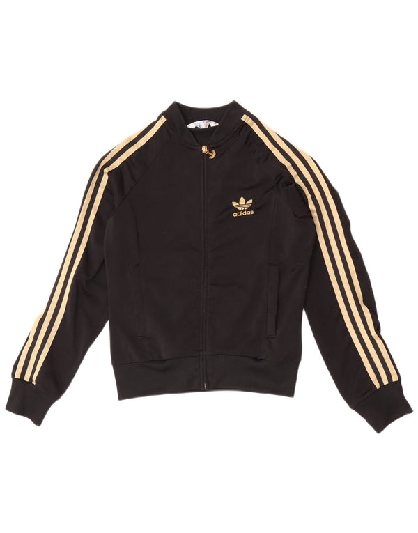 Adidas Chaqueta de chándal gráfica para mujer EU 34 XS Poliéster negro