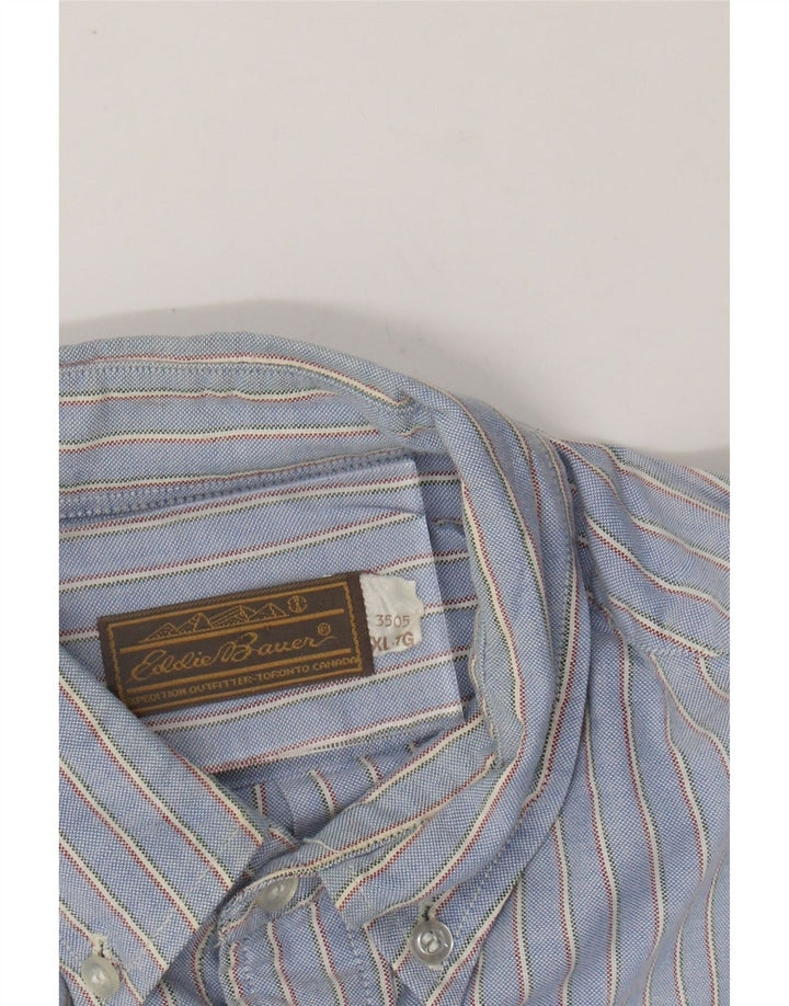 EDDIE BAUER Camisa Hombre XL Rayas Azules
