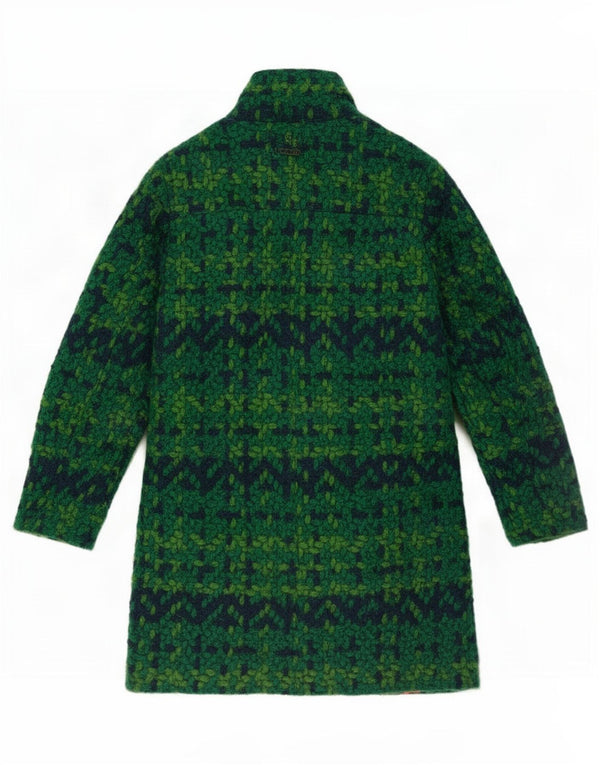 Abrigo Desigual Mujer EU 44 XL Poliéster Geométrico Verde