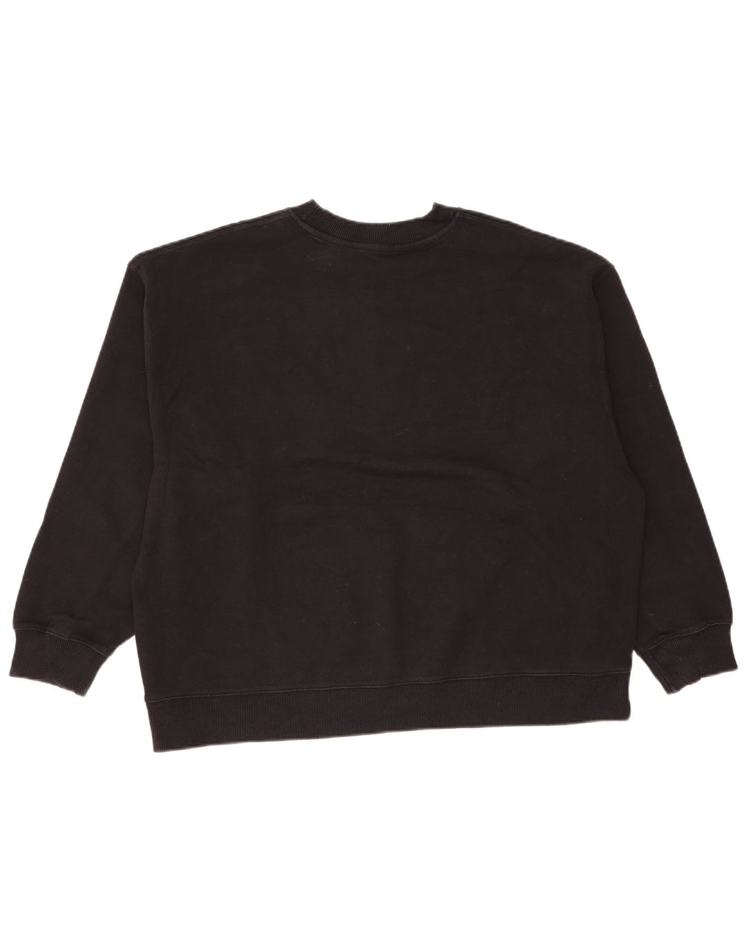Zara Mujer Sudadera Oversize Jersey UK 44 Mediano Negro