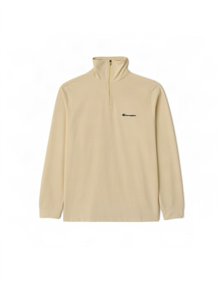Champion Jersey De Forro Polar Con Cremallera Para Hombre Grande Poliéster Blanco Roto