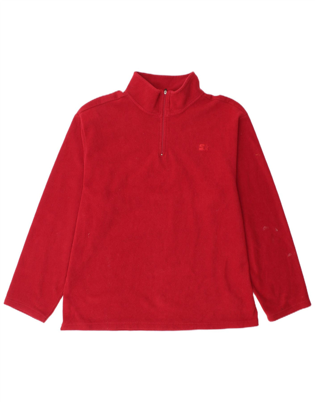 STARTER Jersey Polar Hombre con Cremallera y Cuello XL Rojo