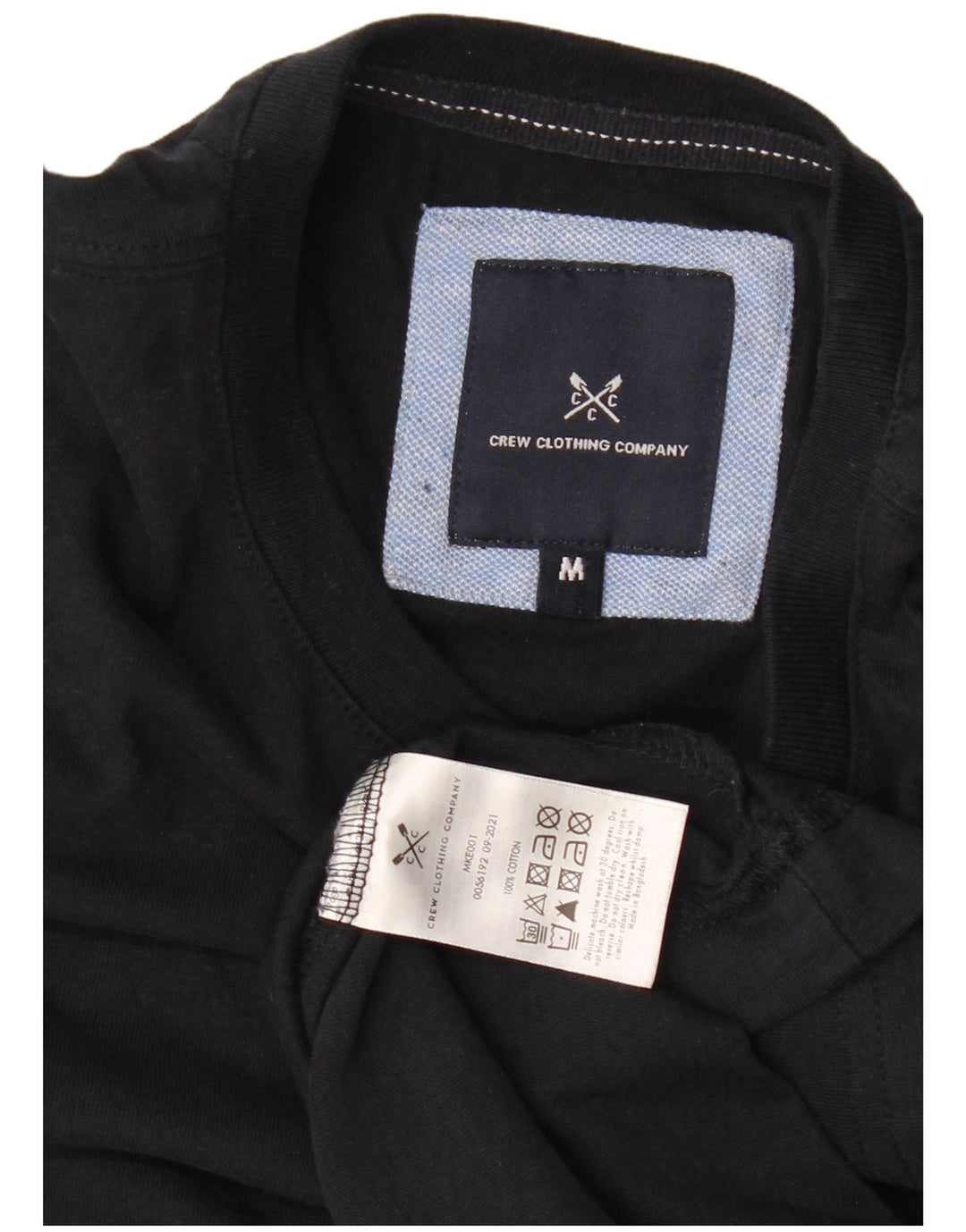 Crew Clothing Camiseta para hombre Top Medium Azul marino Algodón