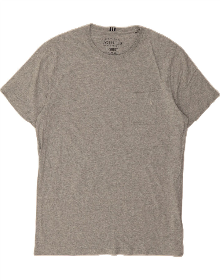 JOULES Mens T-Shirt Top XL Grey Cotton Vintage Joules and Second-Hand Joules from Messina Hembry 