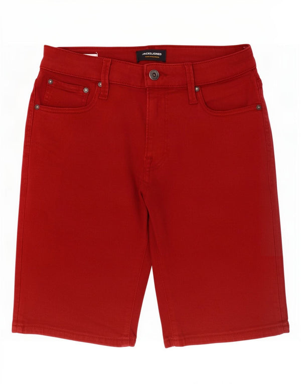 Jack & Jones Pantalones Cortos Casuales para Hombre Small W29 Algodón Rojo