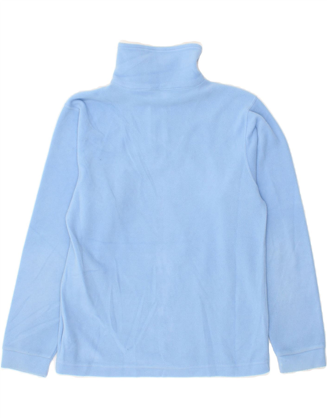 CHAMPION Boys Zip Neck Fleece Jumper 9-10 Years Medium Blue Polyester Vintage Champion and Second-Hand Champion from Messina Hembry 