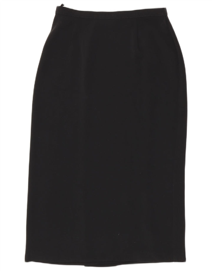 Marks & Spencer Falda cruzada para mujer UK 12 Medium W28 Poliéster negro