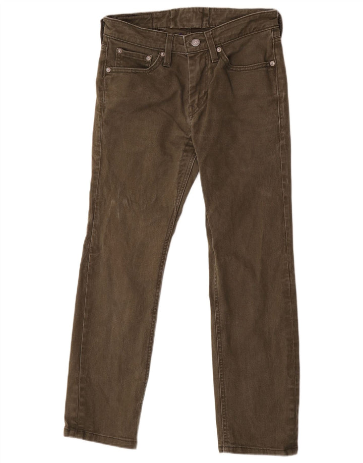 Levi's Hombre 511 Slim Jeans W28 L26 Algodón Verde