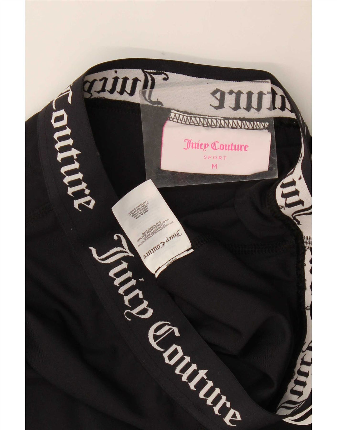 Juicy Couture Leggings gráficos para mujer UK 42 Mediano Poliéster negro