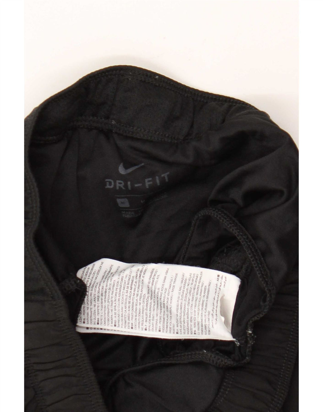 Pantalones cortos deportivos Nike Dri Fit para mujer Poliéster negro mediano