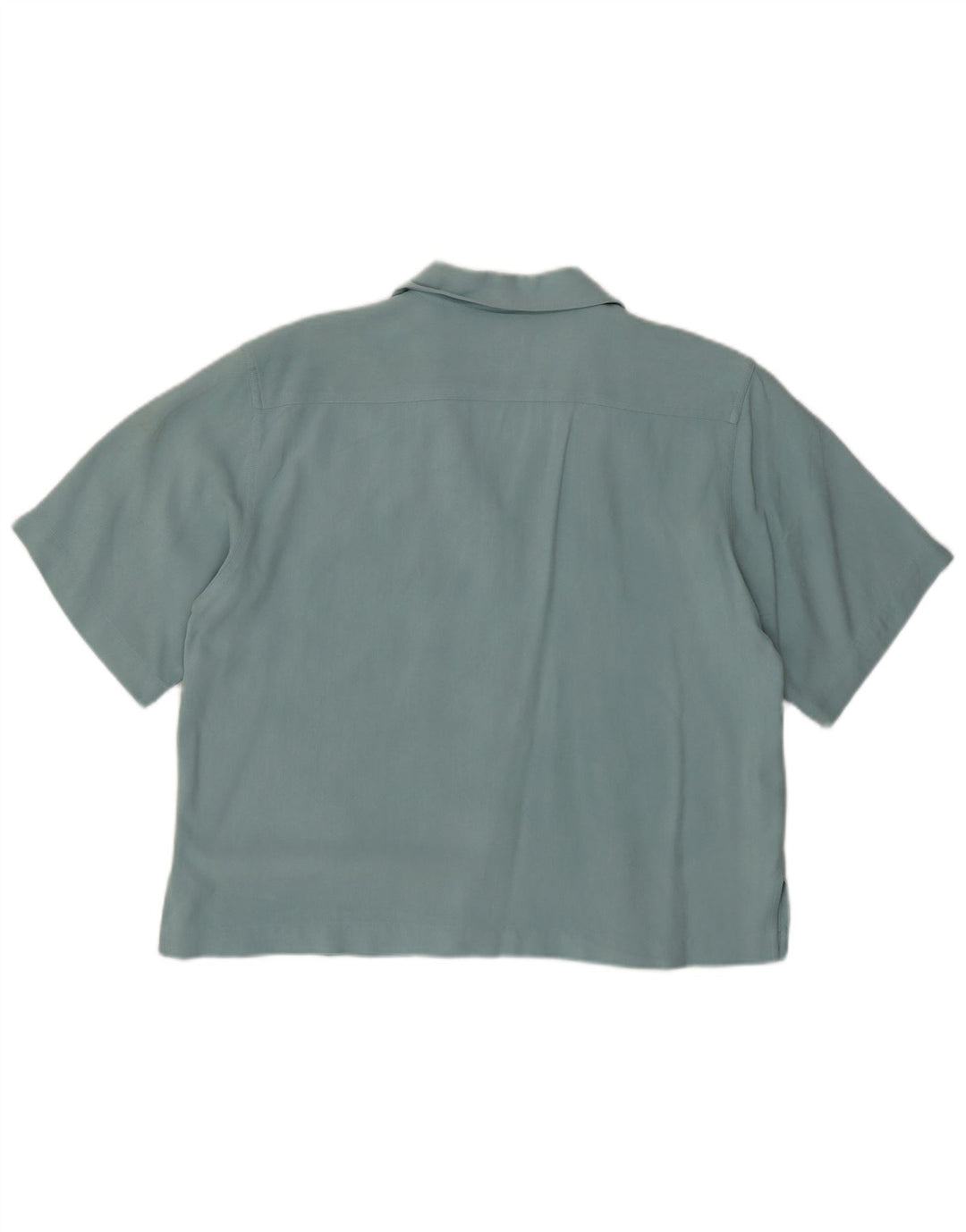Tommy Bahama Camisa de manga corta para mujer UK 12 Medium Turquesa Herringbone