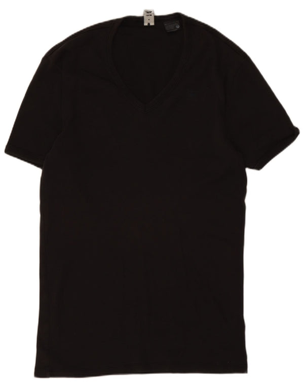G-Star Camiseta para mujer Top UK 10 Small Black Cotton