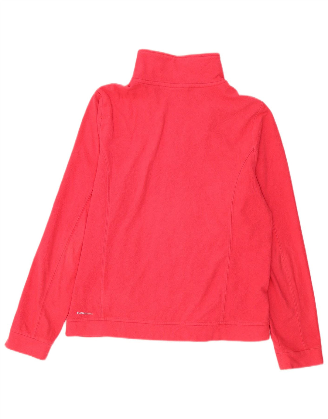 Adidas - Chaqueta polar para mujer, talla 40, poliéster rojo grande