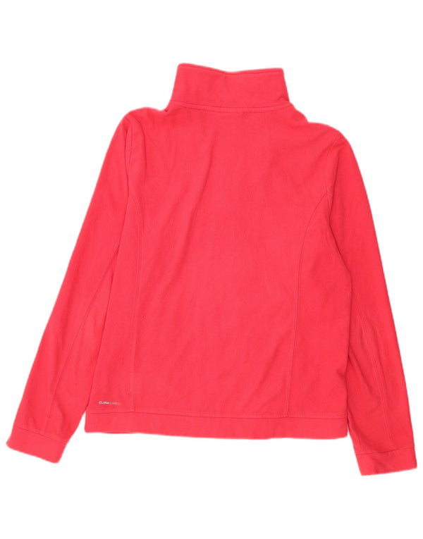 Adidas - Chaqueta polar para mujer, talla 40, poliéster rojo grande