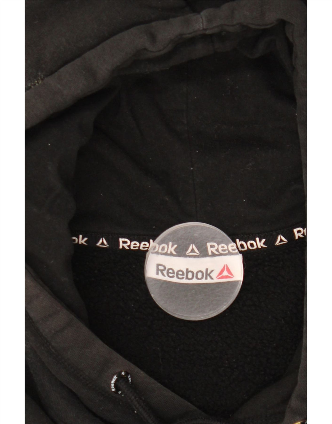 Reebok - Sudadera con capucha para hombre, diseño gráfico, talla grande, color negro