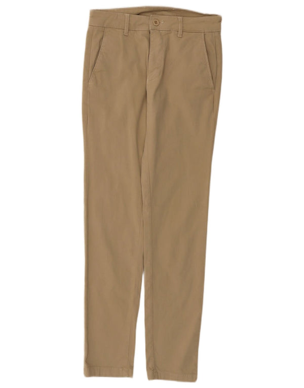 Zara Hombre Pantalón Chino Slim EU 36 XS W29 L30 Algodón Beige