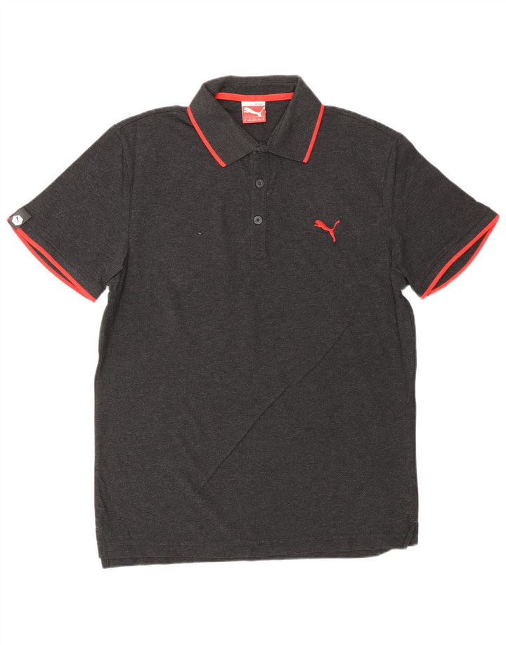 Polo PUMA para hombre de algodón gris medio