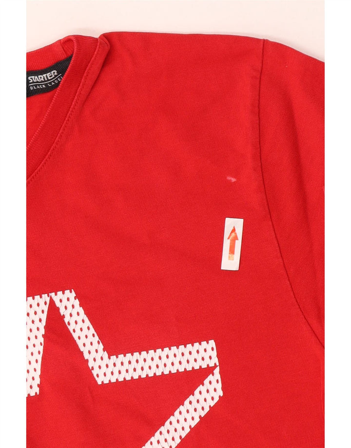 Starter Camiseta Gráfica Hombre Top Medium Rojo Algodón