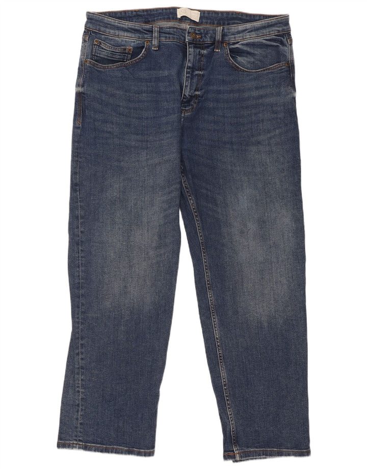 Marks & Spencer Jeans Sueltos para Hombre W38 L31 Algodón Azul Marino