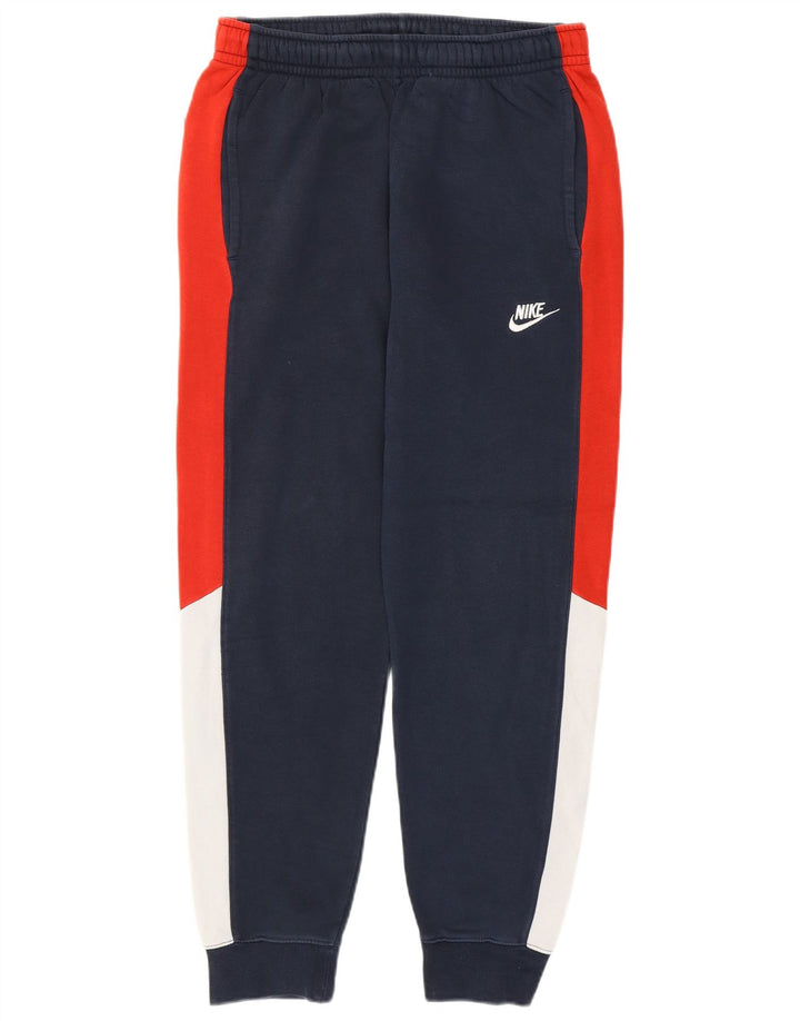 NIKE Hombre Pantalones de chándal Joggers Small Azul Marino Colorblock Algodón