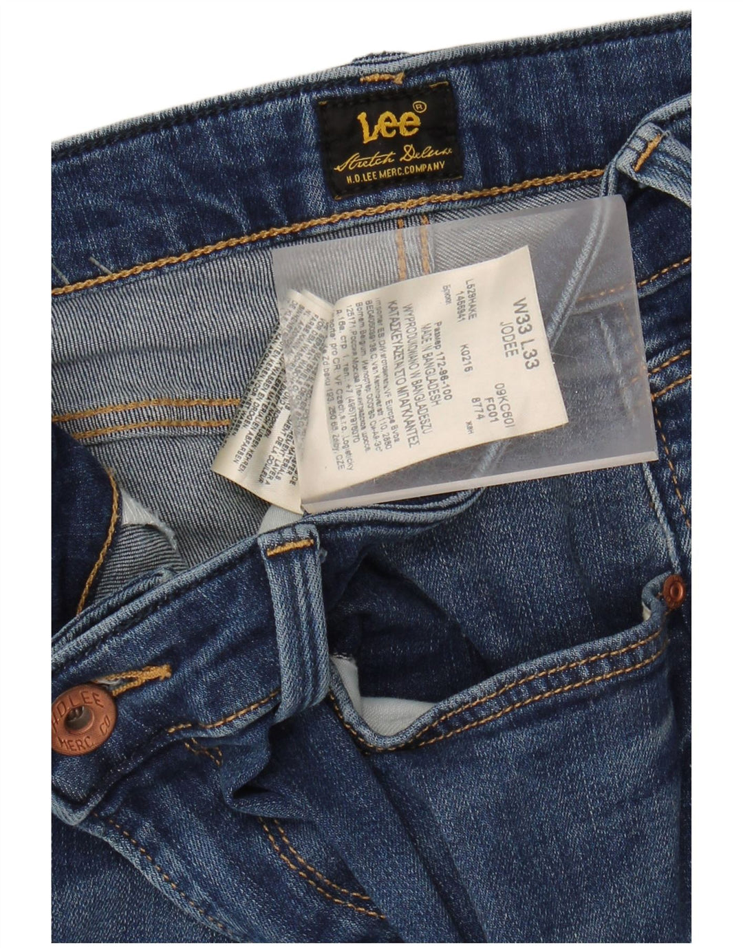 Vaqueros pitillo Jodee para mujer Lee W33 L28 Algodón azul