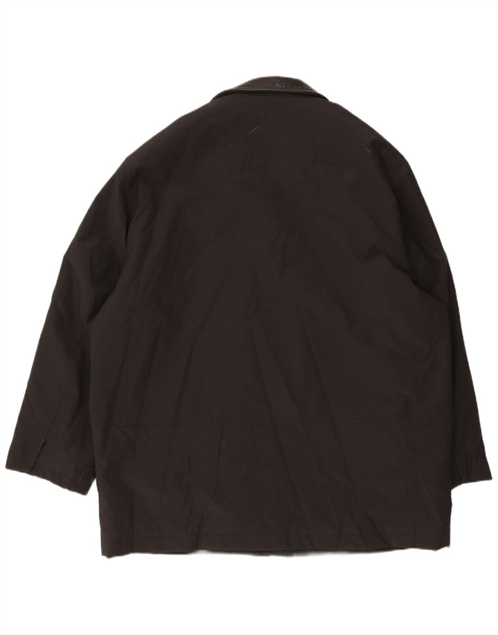 Hugo Boss Abrigo para hombre EU 52 XL Policloruro negro