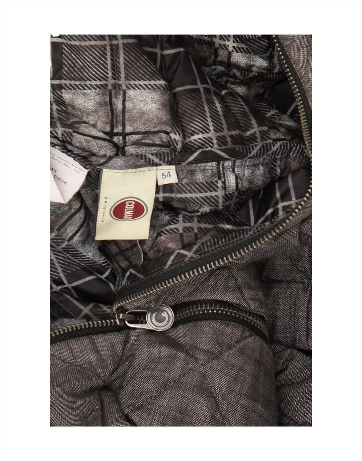 COLMAR Mens Quilted Jacket IT 54 Large Grey Vintage Colmar and Second-Hand Colmar from Messina Hembry 