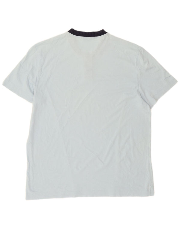 Fila - Camiseta para hombre, talla grande, algodón azul