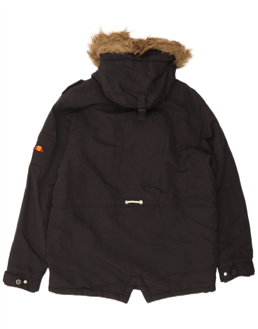 Parka con capucha para hombre Ellesse UK 38 Medium Negro Poliéster