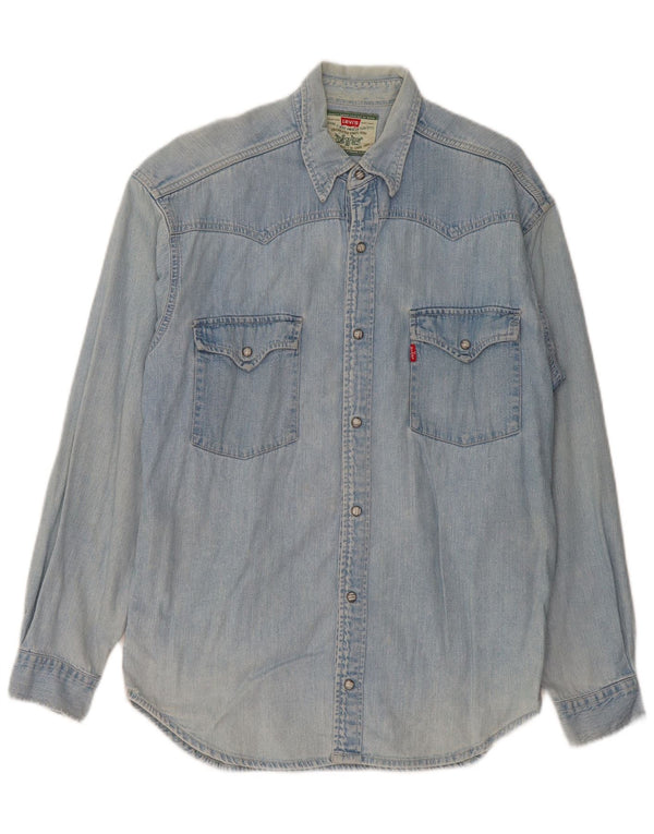 Levi's Hombre Camisa Vaquera Azul Medio