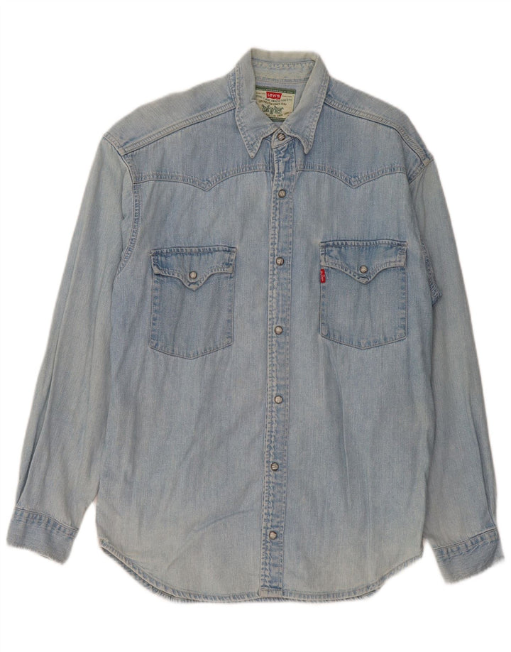 Levi's Hombre Camisa Vaquera Azul Medio