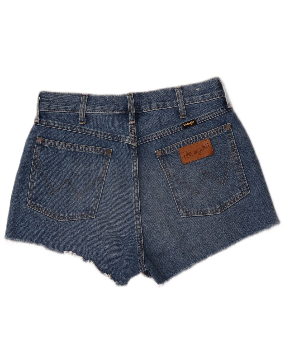 Wrangler Mujer Indigo Denim Shorts W27 Pequeño Algodón Azul