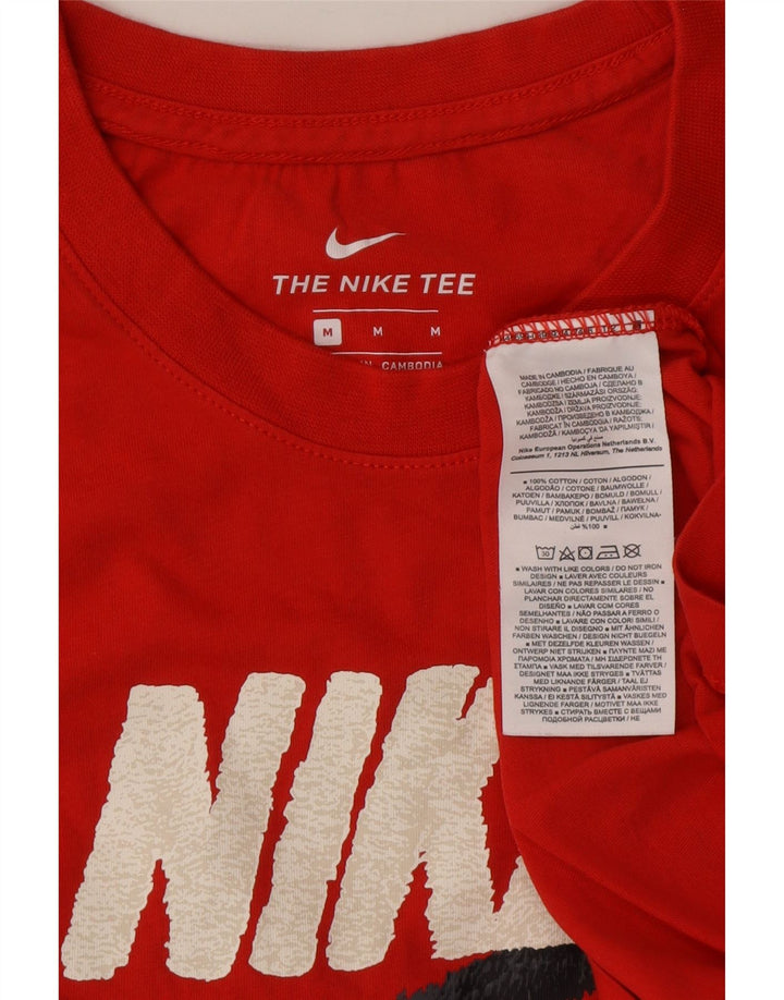 NIKE Camiseta gráfica para hombre Top Medium Red Cotton