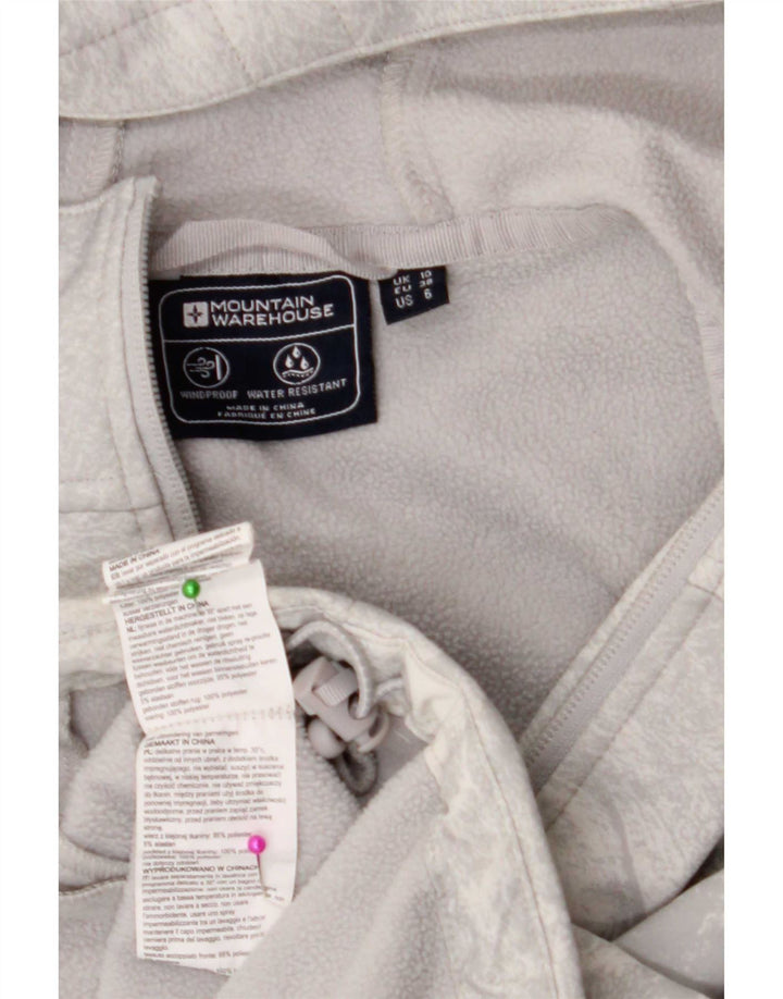 Chaqueta cortavientos con estampado gráfico para mujer de Mountain Warehouse, talla 40, talla pequeña, gris