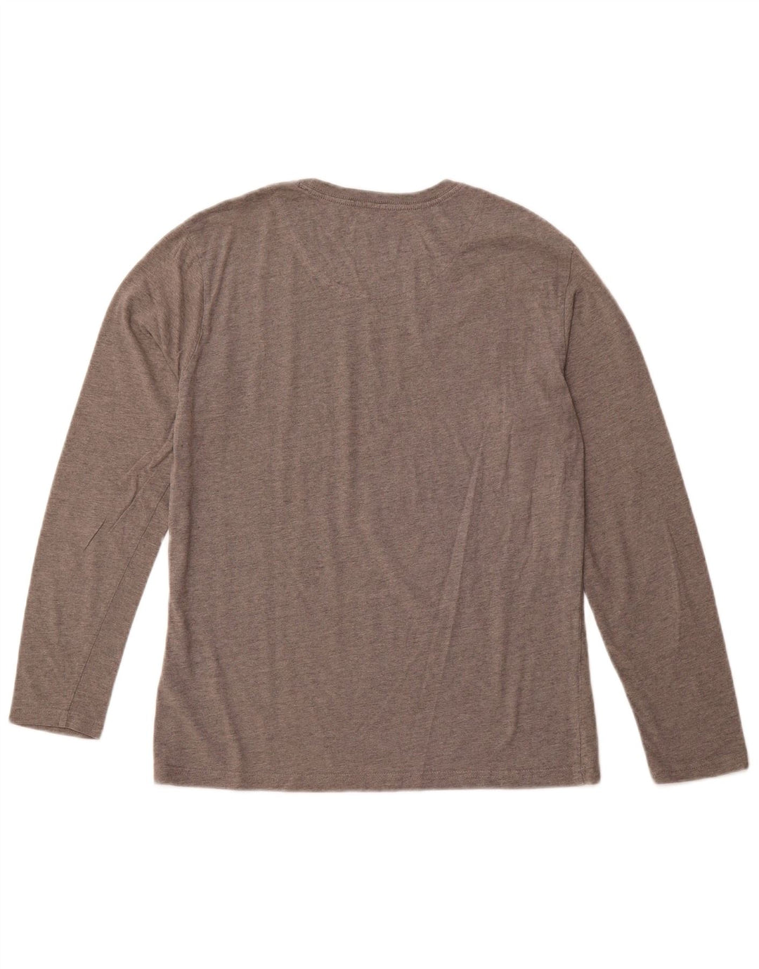 GAS Top gráfico para hombre de manga larga de algodón gris grande