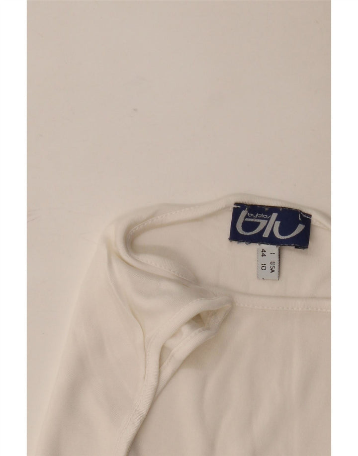 Byblos Mujer Chaleco Top IT 44 Medio Blanco