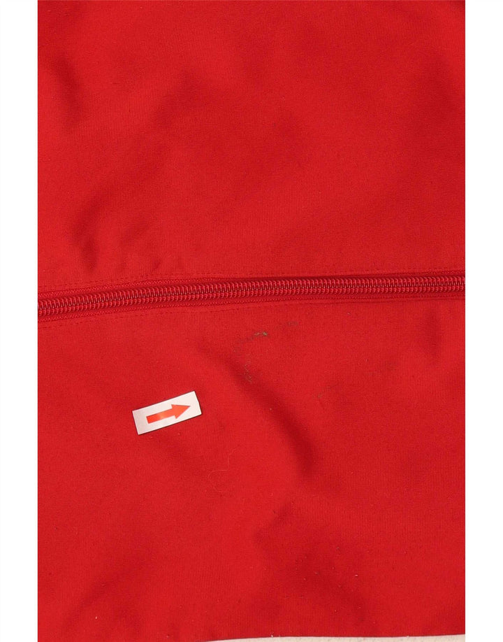 Nike Chaqueta de chándal para hombre UK 38/40 Medium Red Colourblock Poliéster