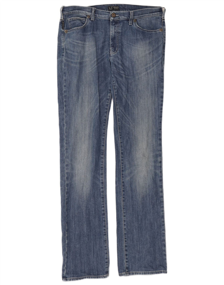 Vaqueros Armani Hombre Rectos W33 L35 Algodón Azul