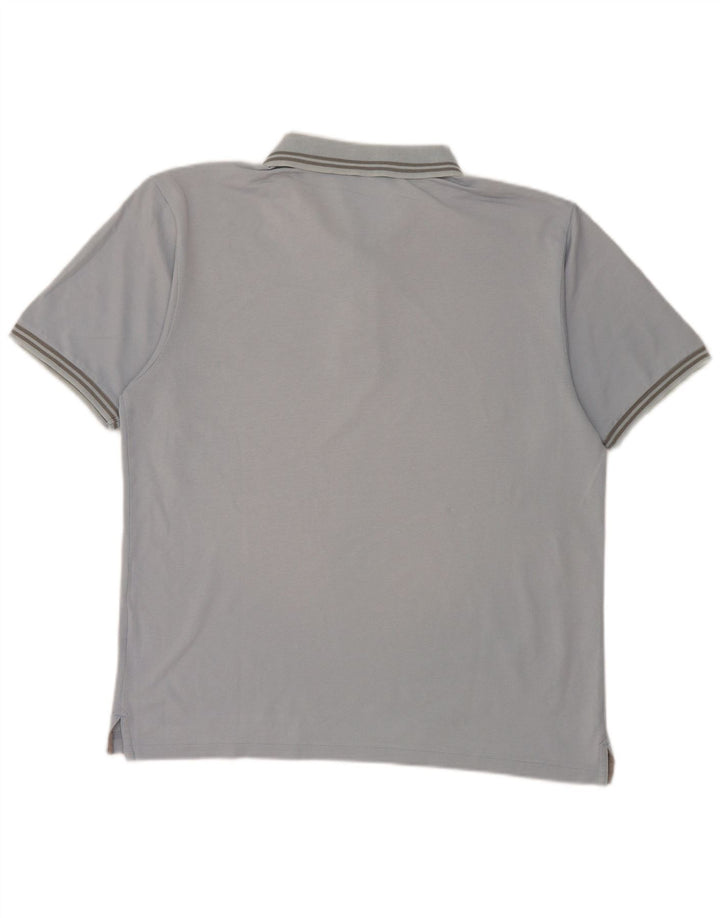 Champion Polo De Manga Corta De Ajuste Regular Para Hombre Azul Medio