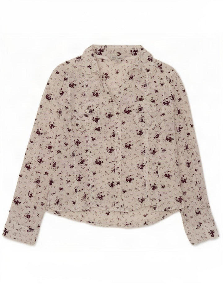 Laura Ashley Camisa para mujer Reino Unido 42 Mediano Blanco Floral