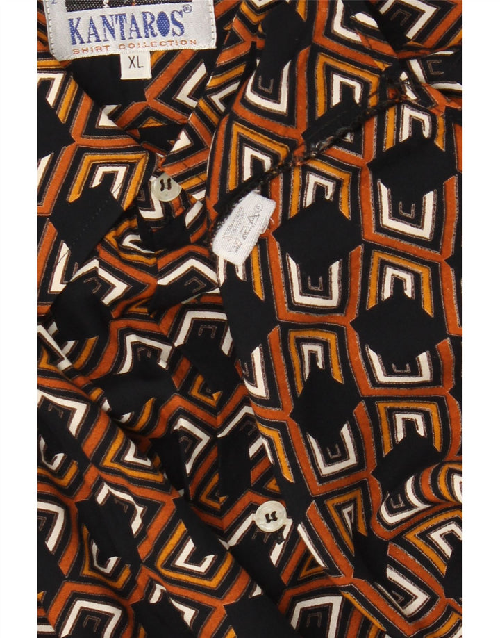 Camisa Hombre Kantaros XL Viscosa Geométrica Multicolor