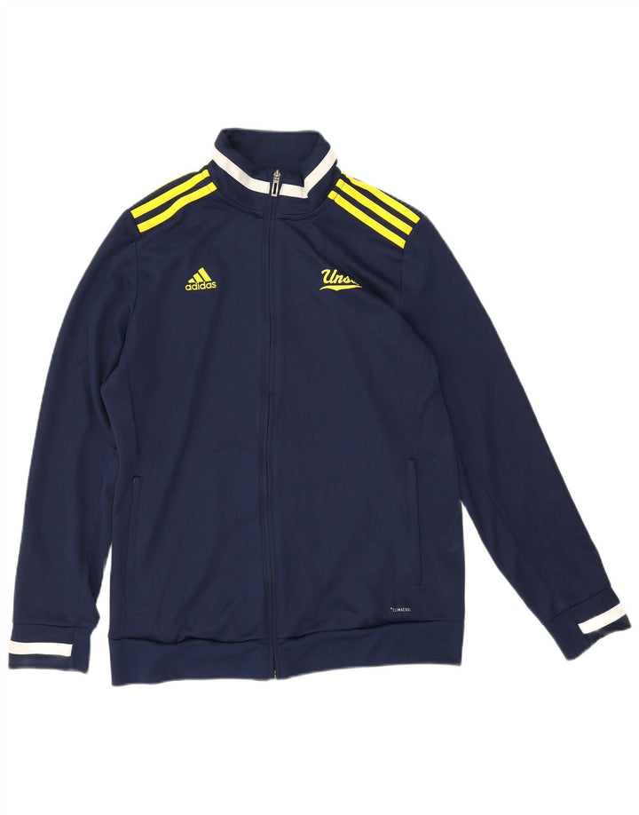 Adidas Mens Climacool Chándal Top Chaqueta Grande Azul Marino Colorblock