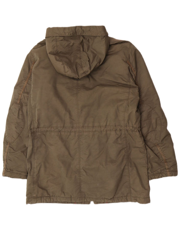 Napapijri Parka con capucha Heritage para hombre UK 44 2XL Algodón caqui