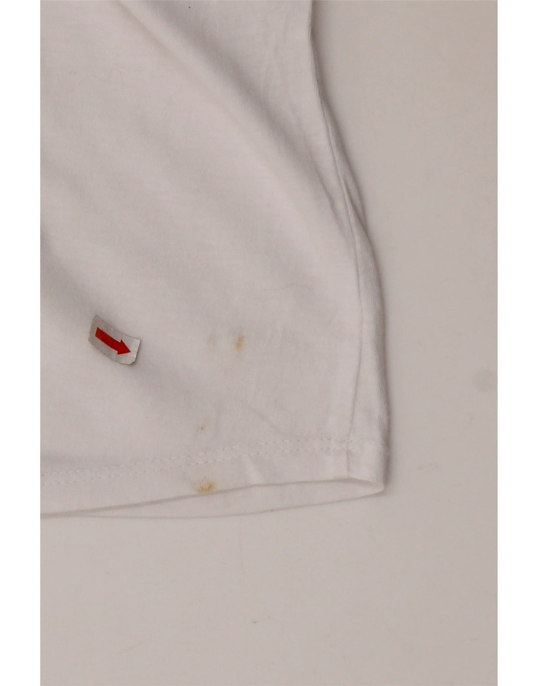 AVIREX Camiseta corta gráfica para mujer Top UK 22 2XL Algodón blanco