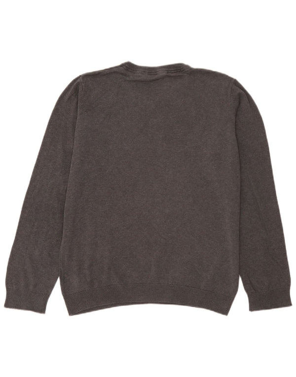 Marks & Spencer Jersey con cuello en V para niños 14-15 años Algodón gris